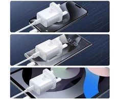 Joyroom JR-TCF20 PD 20W Wall Charger (UK Plug) with 1m USB-C Cable - Baltas