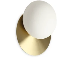 Ideal Lux Sieninis šviestuvas Ninfea Ap1 Ottone