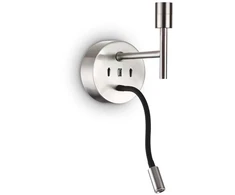Ideal Lux Sieninis šviestuvas Set Up Map2 Nickel