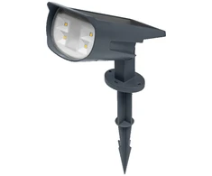 0,5W LED šviestuvas su saulės baterija ENDURA GARDEN SOLAR SPOT, tamsiai pilkas, 3000K/RGB