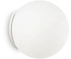 Sieninis šviestuvas Ideal Lux Wall lamp with 1 light MAPA, E27, baltas
