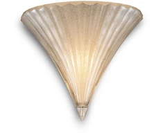 Sieninis šviestuvas Ideal Lux Wall lamp with 1 light SANTA, E14, auksinis color