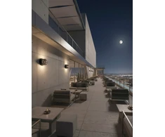 10W LED sieninis fasado šviestuvas ECLIPSE, juodos/dūmų sp., 2700K, IP65, A4029090N