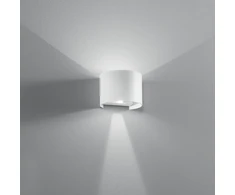 10W LED sieninis fasado šviestuvas DELTA, baltas, CCT, IP54, šviečia į viršų ir į apačią