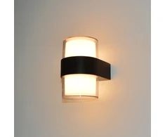 Sieninis šviestuvas 10W LED sieninis fasado šviestuvas MARTI, juodas, 4000K