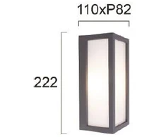 Sieninis šviestuvas 10W LED sieninis fasado šviestuvas SONDER, tamsiai pilkas, 3000/4000/6500K, IP54, 4310100