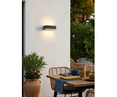 10W LED sieninis fasado šviestuvas DRACO, antracito sp., 3000K, dimeriuojamas, IP65, A2070000GRDP