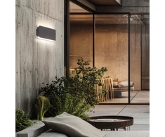 10W LED sieninis fasado šviestuvas TILLY, tamsiai pilkos/baltos sp., 3000K, IP65, 4353300