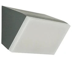 10W LED sieninis fasado šviestuvas, tamsiai pilkas, 3000K, IP65, E417