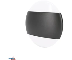 Sieninis šviestuvas Bemko 10W LED sieninis fasado šviestuvas VALANT, grafito sp., 4000K, IP65