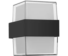 Sieninis šviestuvas 10W LED sieninis fasado šviestuvas MARTI, juodas, 3000K