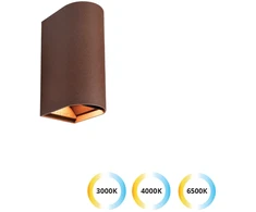 10W LED sieninis fasado šviestuvas AZORES, rudas, 3000/4000/6500K, IP65, 4343002