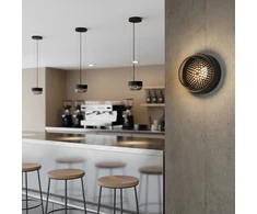 10W LED sieninis fasado šviestuvas PIXEL, juodos/dūmų sp., 2700K, IP65, A4040091N