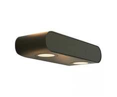 Sieninis šviestuvas 10W LED sieninis fasado šviestuvas, grafito sp., 3000K, IP54, E315