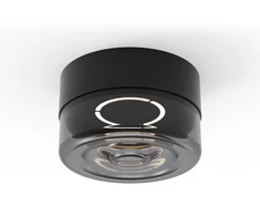 10W LED sieninis fasado šviestuvas ECLIPSE, juodos/dūmų sp., 2700K, IP65, A4029090N