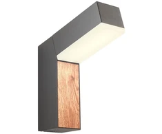 10W LED sieninis lauko šviestuvas WOODY, tamsiai pilkas, 3000K, IP54, 90510