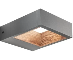 10W LED sieninis lauko šviestuvas WALD, tamsiai pilkas, 3000K, IP65, 90508