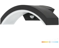 10W LED sieninis lauko šviestuvas OME, juodas, 4000K, su judesio davikliu, IP54