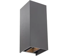 Sieninis šviestuvas 10W LED sieninis lauko šviestuvas SONNY, tamsiai pilkas, 2200/3000/4000K, IP54