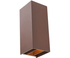 10W LED sieninis lauko šviestuvas SONNY, rūdžių sp., 2200/3000/4000K, IP54
