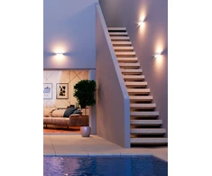 10W LED sieninis lauko šviestuvas PLANIT, baltas, 3000K, IP54, 90095