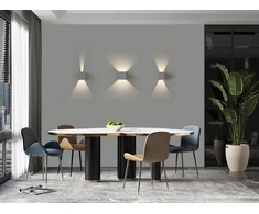 11W LED sieninis fasado šviestuvas KENDO, aukso sp., 2700/3000K, IP65, A2032070O