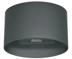Sieninis šviestuvas 11W LED sieninis lauko šviestuvas TEMPO, tamsiai pilkas, 3000K, IP54, 4295000