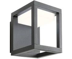 11W LED sieninis lauko šviestuvas XIERA, juodas, 2900/3100K, IP54, 9564