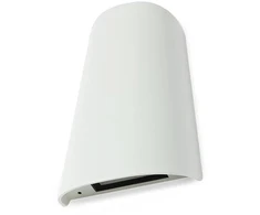 Sieninis šviestuvas 11W LED sieninis lauko šviestuvas TWILL, baltas, 4000K, IP65, šviesos kampas - 30° į viršų / 110° į apačią, 9540
