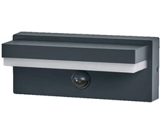 12,5W LED fasado šviestuvas ENDURA STYLE ROBUST, tamsiai pilkas, 3000K, su judesio davikliu, IP54