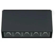12,5W LED paviršinis šviestuvas KURA TOP X5, tamsiai pilkas, 3000K, 52°