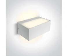 12W LED paviršinis fasado šviestuvas, baltas, E27, 67518/W