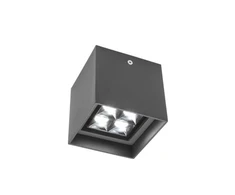 12W LED paviršinis fasado šviestuvas HUB, tamsiai pilkas, 3000K, 90229