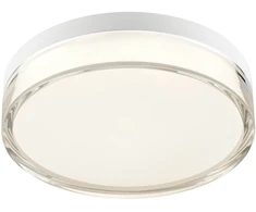 12W LED paviršinis šviestuvas FRISBI, matinės baltos sp., 3000/4000K, IP44, 01-3731