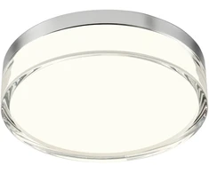 12W LED paviršinis šviestuvas FRISBI, chromo sp., 3000/4000K, IP44, 01-3727