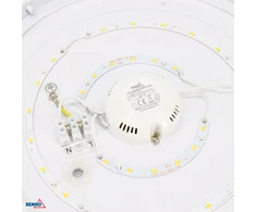 Lubinis šviestuvas Bemko 12W LED plafonas PLATO, baltas, 4000K, IP44, 120°
