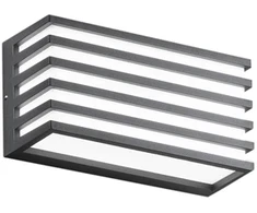 Sieninis šviestuvas 12W LED sieninis fasado šviestuvas DUKROT, antracito sp., CCT, IP54