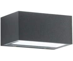 Sieninis šviestuvas 12W LED sieninis fasado šviestuvas TWIN, antracito sp., CCT, IP54