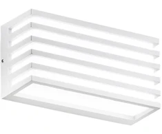 Sieninis šviestuvas 12W LED sieninis fasado šviestuvas DUKROT, baltas, CCT, IP54