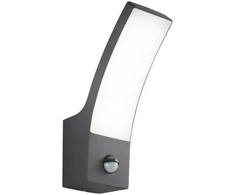 Sieninis šviestuvas 12W LED sieninis fasado šviestuvas su judesio davikliu SAIL, antracito sp., CCT, IP65