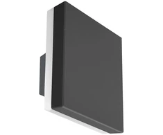 Pakabinamas šviestuvas 12W LED sieninis fasado šviestuvas VIANO, juodas, 4000K