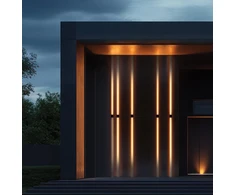 Sieninis šviestuvas 12W LED sieninis fasado šviestuvas SYLVIO, baltos/juodos sp., 3000K, IP65, šviečia į viršų ir į apačią, 4352500