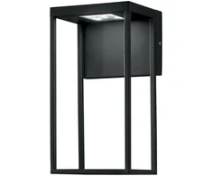 12W LED sieninis fasado šviestuvas GRIS, juodas, CCT, IP54