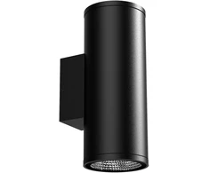 12W LED sieninis fasado šviestuvas SPOT ROUND, juodas, 3000K, 15°, IP65