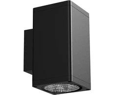 12W LED sieninis fasado šviestuvas SPOT SQUARE, juodas, 4000K, 40°, IP65