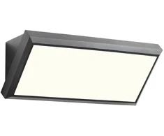Sieninis šviestuvas 12W LED sieninis lauko šviestuvas MAKO, tamsiai pilkas, 3000K, IP65, 90159