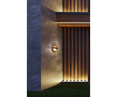 12W LED sieninis lauko šviestuvas MAYORKA, rūdžių sp., 3000K, IP65, 4298701