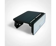 Sieninis šviestuvas 12W LED sieninis lauko šviestuvas su saulės baterija ir judesio davikliu, juodas, 4000K, IP54, 4 šviesos režimai, 65748/B/C