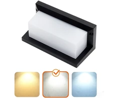 Sieninis šviestuvas 12W LED sieninis lauko šviestuvas LENTERO, juodas, 4000K, su judesio davikliu, IP54