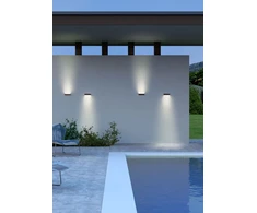 12W LED sieninis lauko šviestuvas OMNIA, tamsiai rudas, 4000K, IP54, 90398